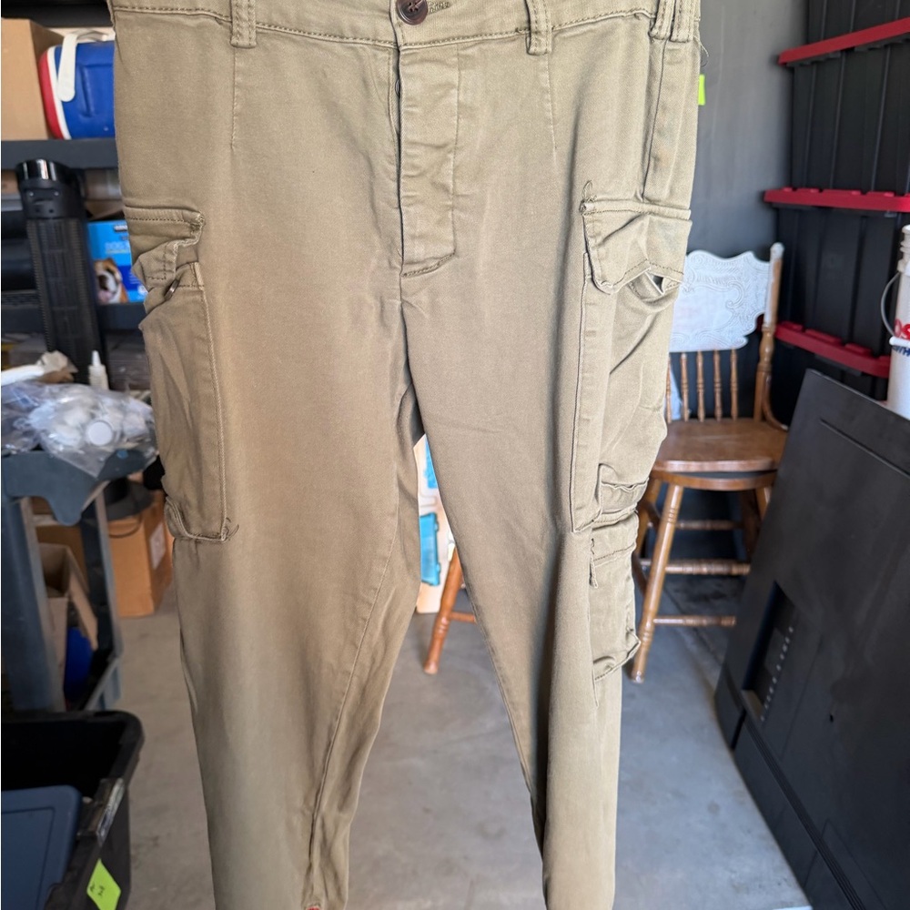 Fashion Nova Khaki Utility Joggers